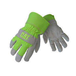 CatFootweat Hi Vis レザー Palm Glove ウェア メンズ 黄色 | 9843-YOMSP