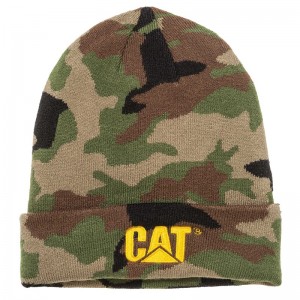 CatFootweat Trademark Cuff Beanie ウェア メンズ 迷彩 | 5746-TWBFK