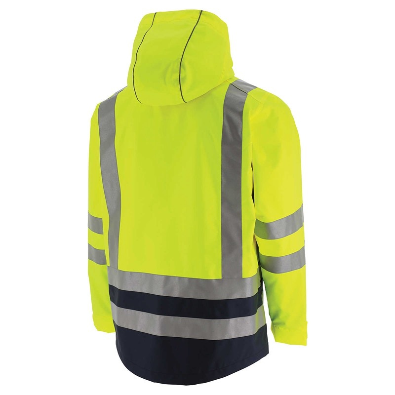 CatFootweat Hi-Vis Rain Jacket ウェア メンズ 黄色 | 0972-ZNQWM