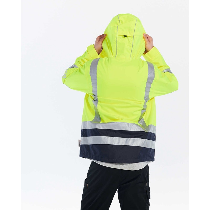 CatFootweat Hi-Vis Rain Jacket ウェア メンズ 黄色 | 0972-ZNQWM