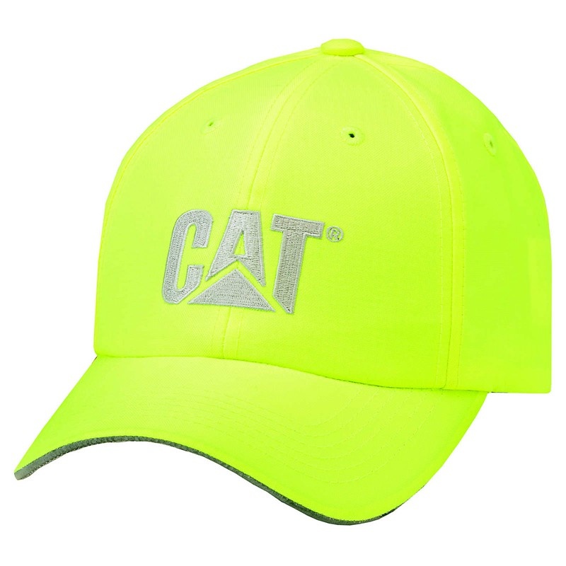 CatFootweat Hi-Vis Trademark Cap ウェア メンズ ライト黄色 | 4975-TPXIY