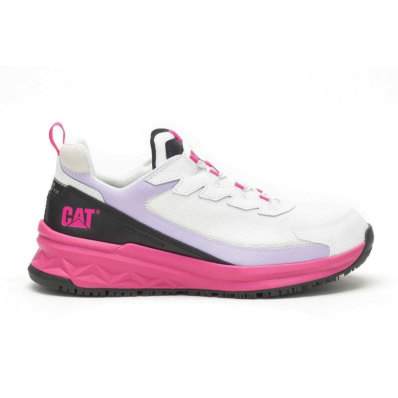 CatFootweat Streamline Runner Carbon Composite シューズ レディース 白 黒 | 5390-YCRZK