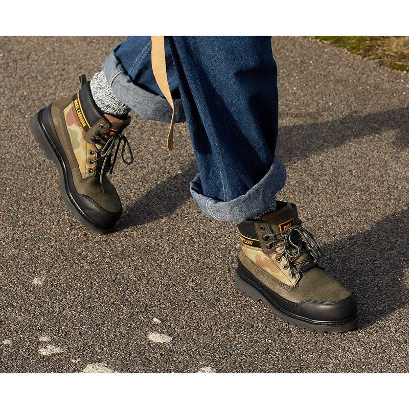 CatFootweat X Nigel Cabourn Utah - Unisex Styles ブーツ レディース 黒 | 3265-QOZGK